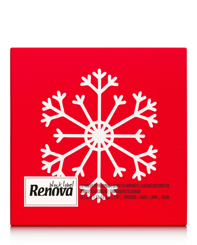 Serviettes White Snowflakes Serviettes White Snowflakes