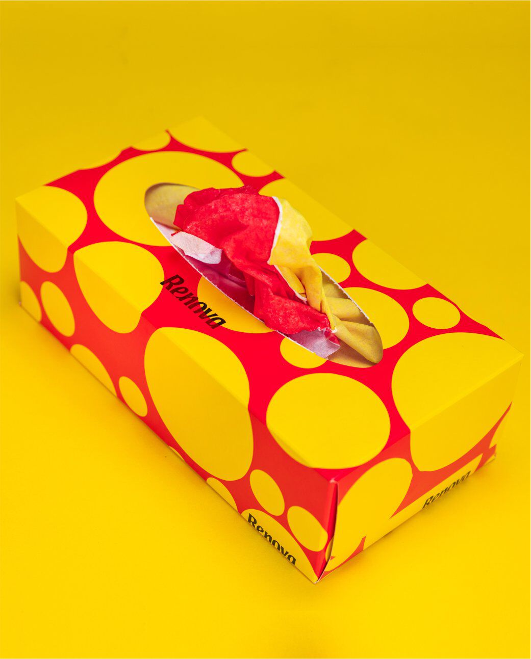 Red & Yellow Facial Tissues