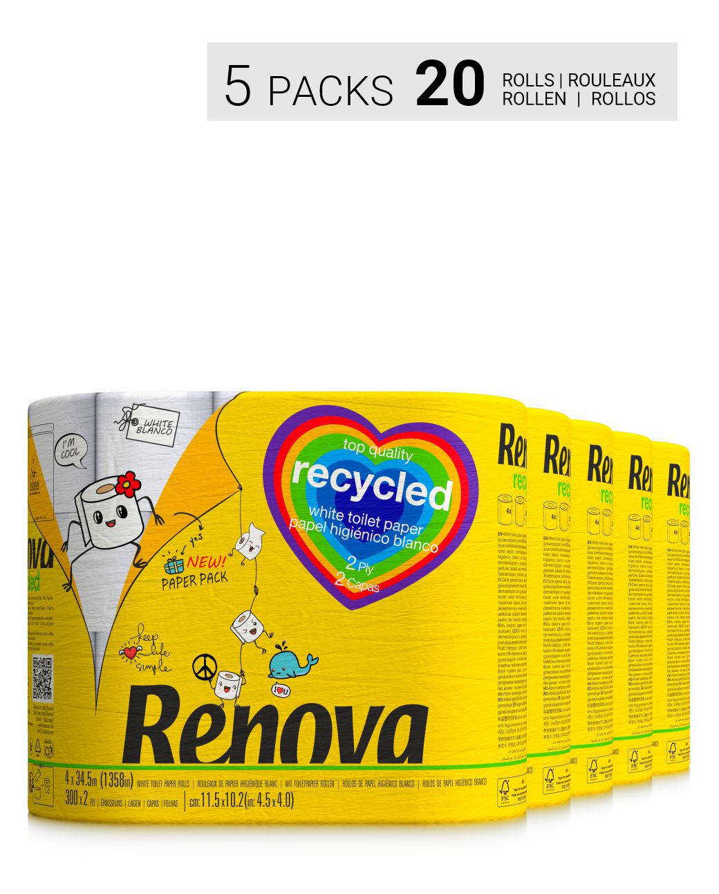Papel Higi&eacute;nico Recycled 20R