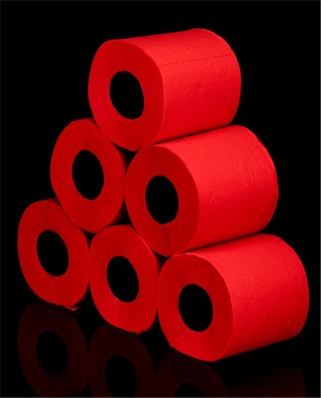 Red Toilet Paper 6x12