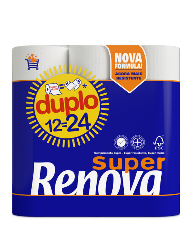 Papel Higiénico Super Duplo 12=24 Papel Higiénico Super Duplo 12=24