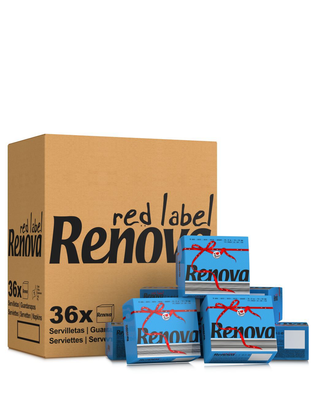 Servilletas azules x36