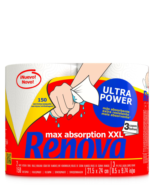 Paper Towels Max Absorption XXL Ultra Power 2R Paper Towels Max Absorption XXL Ultra Power 2R