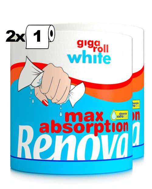 Rollo de Cocina Gigaroll Max Absorption White 2R