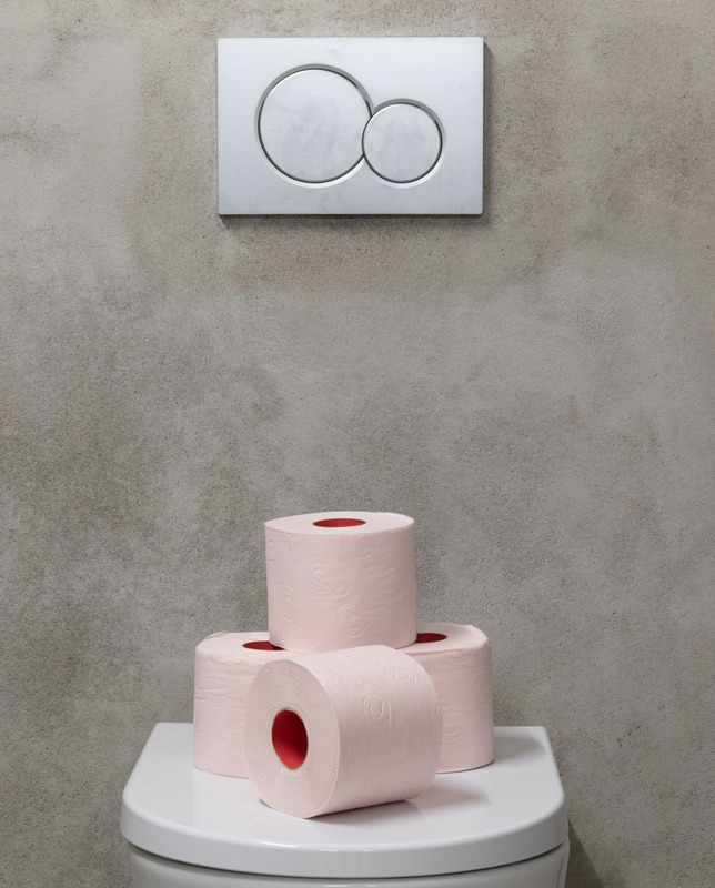 Papel Higiénico Doble Cara Rosa 4R Papel Higiénico Doble Cara Rosa 4R