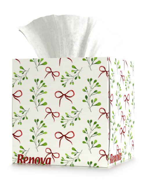Christmas Facial Tissues Enchanted Bows