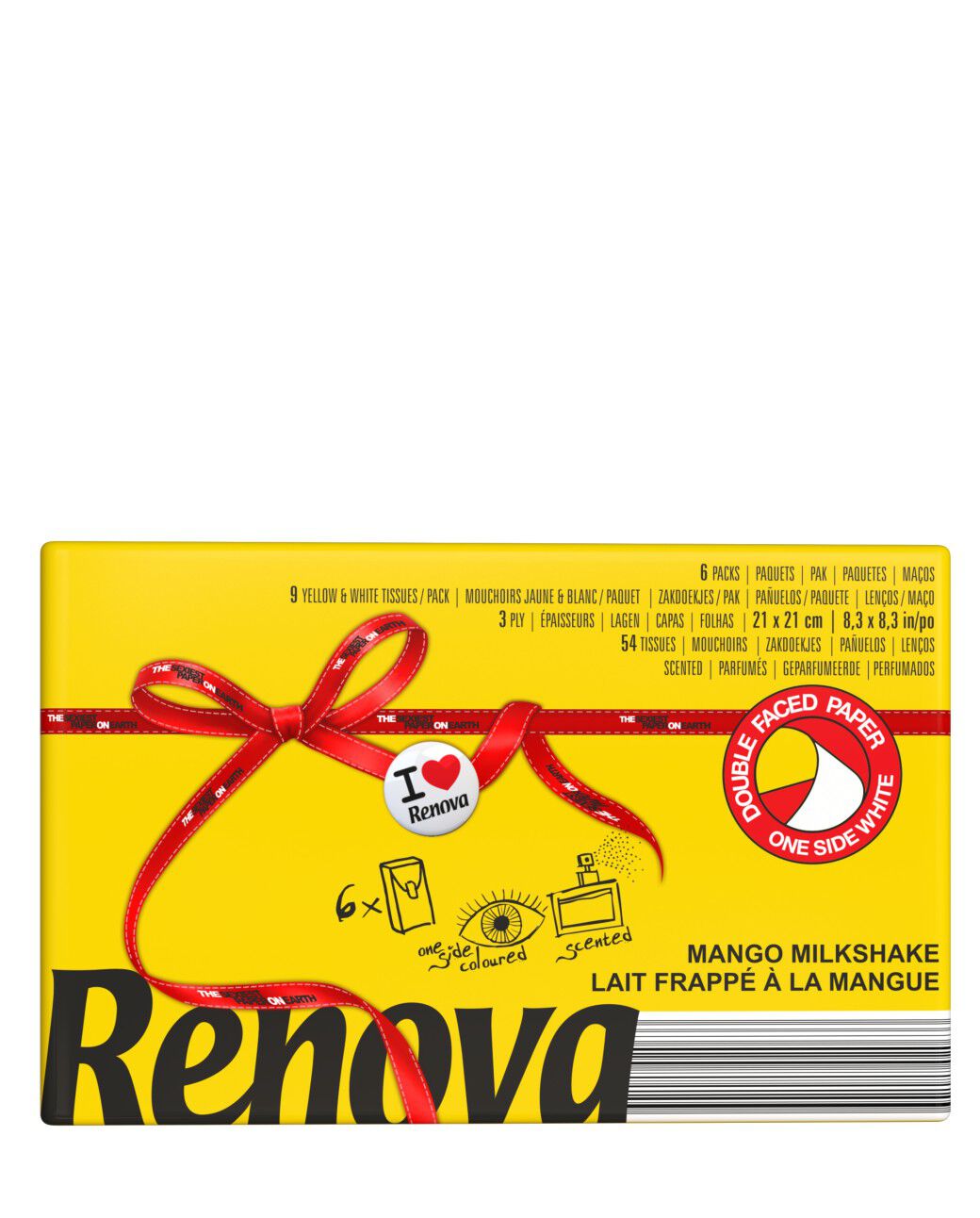 Len&ccedil;os Amarelos com Aroma a Manga