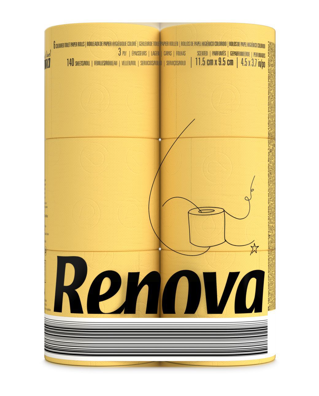 Papel Higi&eacute;nico Amarelo