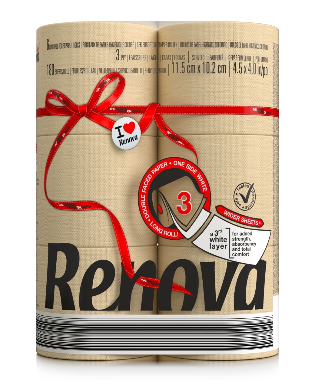 Buy Double Faced Nude Toilet Paper 6R for EUR 7.60 | Renova PT
