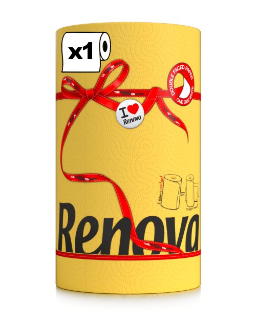 Renova Servietten In Gelb - 240 Stück, Extra Groß (39x39 Cm), 2-lagig